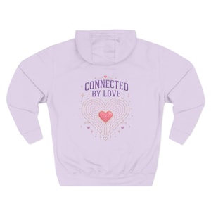 Connected by Love Hoodie, Cyberpunk Heart Sweatshirt, AI Romance