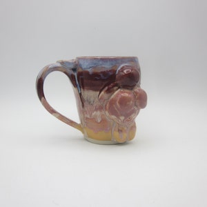 Handmade Ceramic Venus Mug- Purple/Pink/Orange
