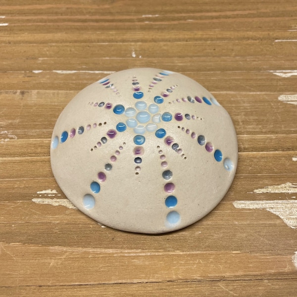 Handmade Ceramic Tiny Bowl/ Jewelry Dish/ Ramekin- Purple/Blue/White