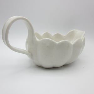 Handmade Ceramic Pumpkin Gravy Boat