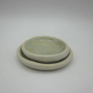Handmade Ceramic Tiny Trinket Plate Set