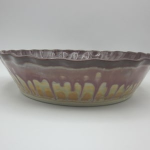 Handmade Ceramic Pie Dish (Large)- Sunset