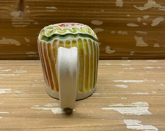 Handmade Ceramic Wine Mug- Red/Orange/Yellow/Green/Pink/White