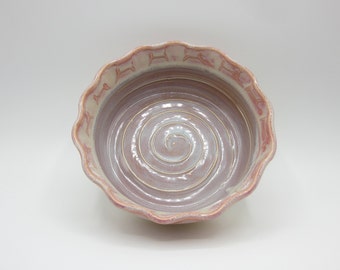 Handmade Ceramic Pie Dish- Bubblegum (Small)