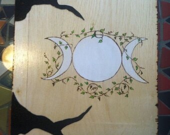 Goddess with tree branches book of Shadows scrapbook or Journal