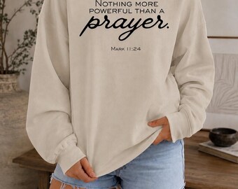 Moletom clássico unissex com gola redonda "Pray" | Gildan® 18000