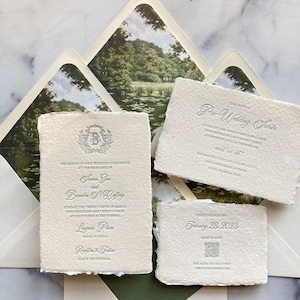 Semi-Custom_Handmade Paper Letterpress Invitations_Deposit