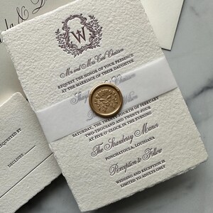 Handmade Paper Wedding Invitations_Deposit