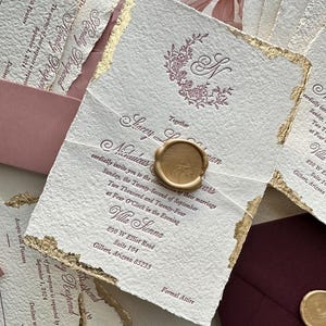 Cream and Gold Gilded Handmade Paper_Deposit