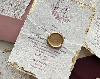 Cream and Gold Gilded Handmade Paper_Deposit