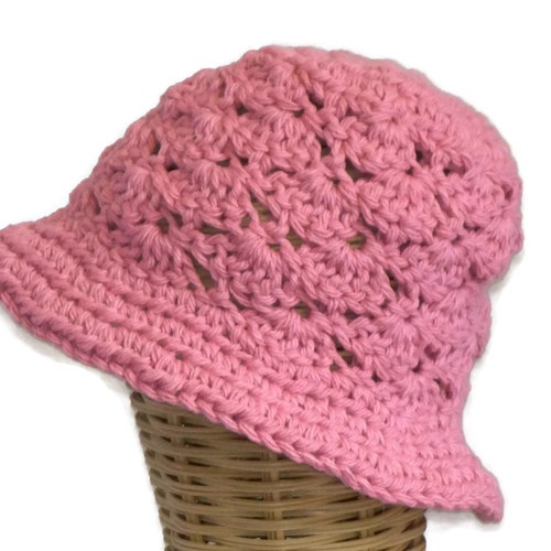 Baby Girl Floppy Sun Hat, Infant Hat, Pink