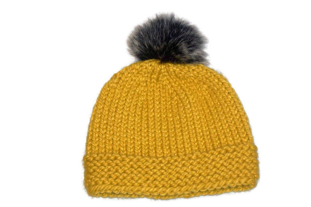 Beanie Hat Warm Winter Beanie Hat Citron Bulky Etsy