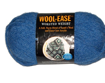 Filato Wool-Ease Lion Brand, colore Blue Heather