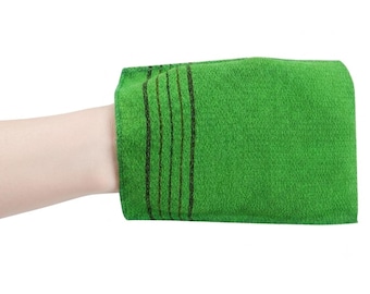 Korean Italy Towel, Exfoliating Mitt Set of 5, K-Beauty Bath Scrub Glove, Dead Skin Remover, Body Scrub Cloth for Self Care Spa Gift