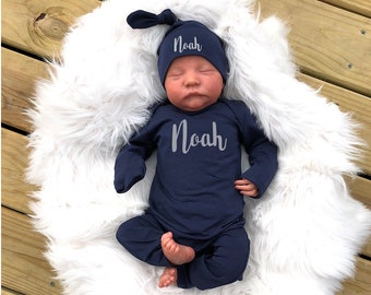 baby blue newborn outfit