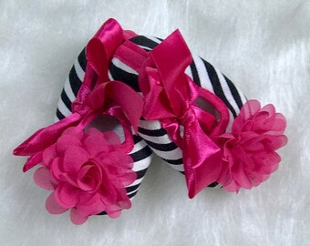 hot pink baby shoes