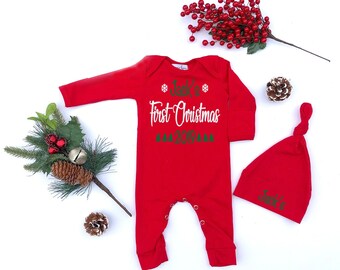 newborn baby first christmas outfit
