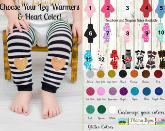 Baby Leg Warmers Girl, Baby Girl Clothing, Newborn or Toddler Leg Warmers, Baby Leggings LegWarmers Socks Hearts - Customize Your Own