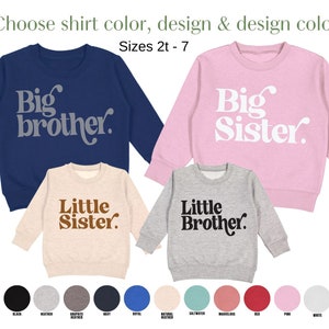 Big Brother Sister Sweatshirts: Sibling Matching Outfits
