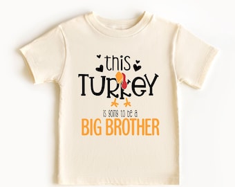Thanksgiving Big Brother Shirt: Fall Turkey Tee