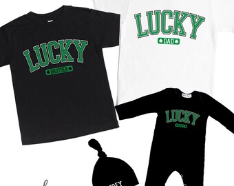 Matching Family St Patricks Day Shirts: Personalized Irish Lucky Tees