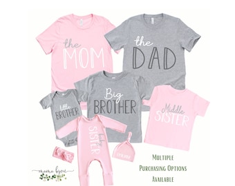Sibling Shirts: Big Sister, Little Sister, Newborn Outfit