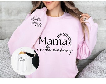 IVF Shirt Mama or Daddy In The Making Sweatshirt - Rainbow Baby Announcement - Great IVF Transfer Day Gift for Mom