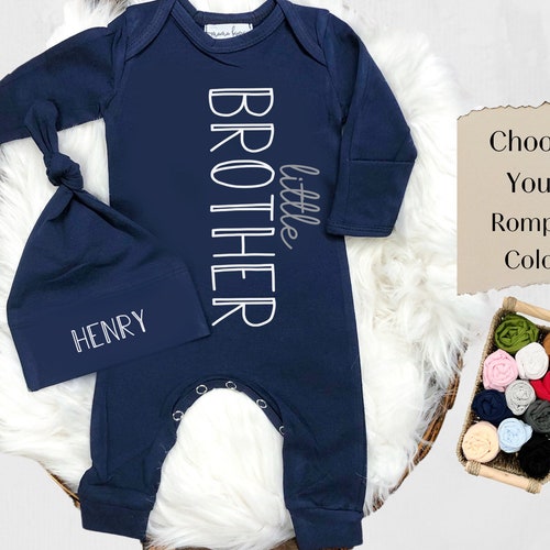 Big Brother Little Brother Personalized Baby Boy Newborn Gift Etsy