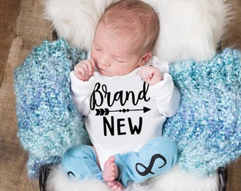 Conjunto de ropa para bebé recién nacido que regresa a casa: Arrow