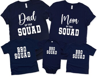 Bro Squad Matching Family Shirts | Boy Mom Shirt | Dad of Boys Tee | Dad and Son Tee Shirts | Available on T-Shirt, Sweatshirt or Baby