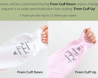 Mama Bijou Adult Sweatshirt Sleeve Personalization Add On