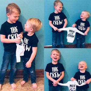 Sibling Shirts, Brother Shirts, Family Shirts, Big Brother Shirt, Sister Brother Announcement Shirt New Baby Announcement Outfit SHIRT ONLY image 3