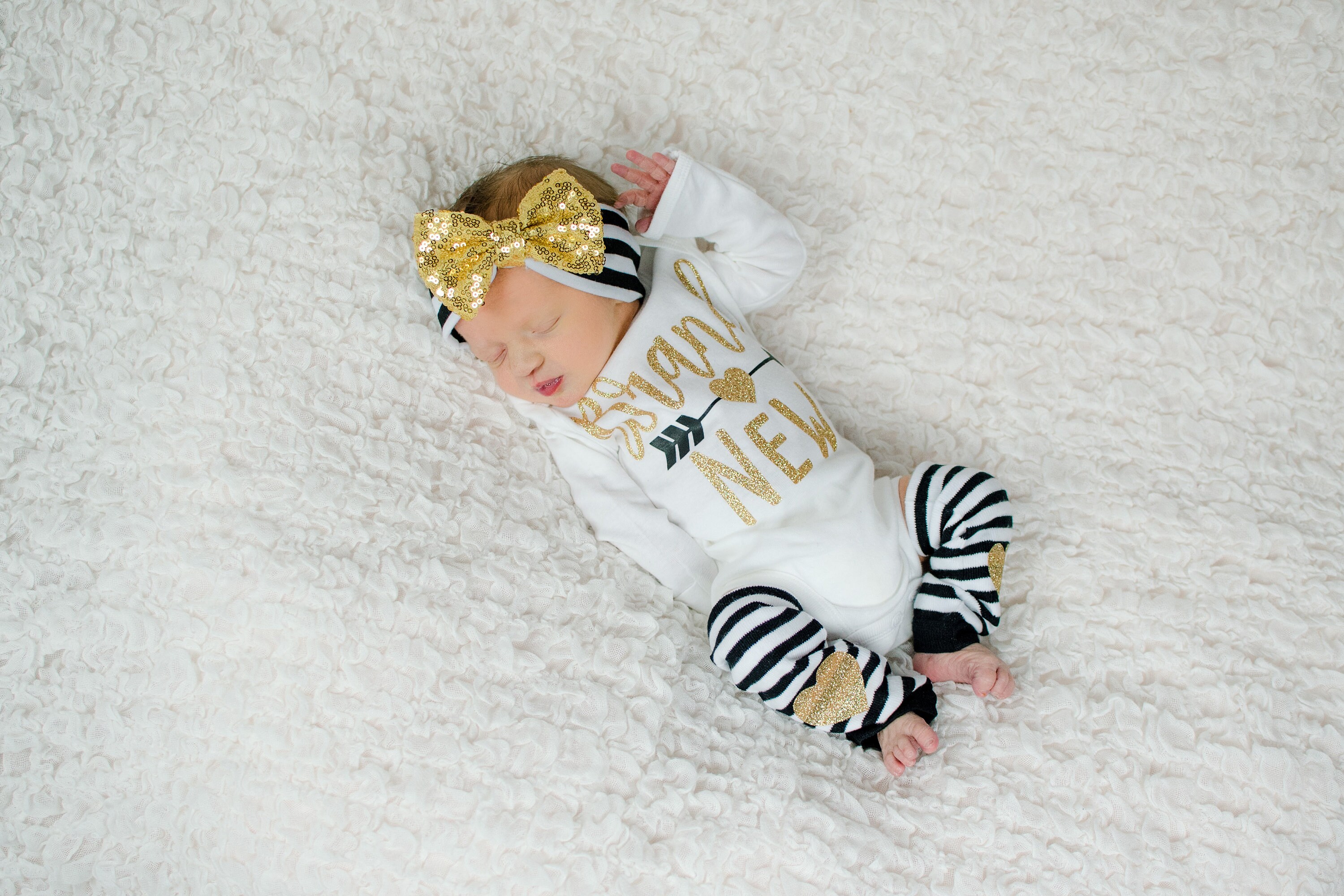 Newborn Girl Hospital Outfit Newborn Girl Take Home Outfit Etsy