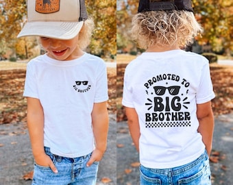 Promoted to Big Brother Shirt: Baby Announcement, Pregnancy Reveal