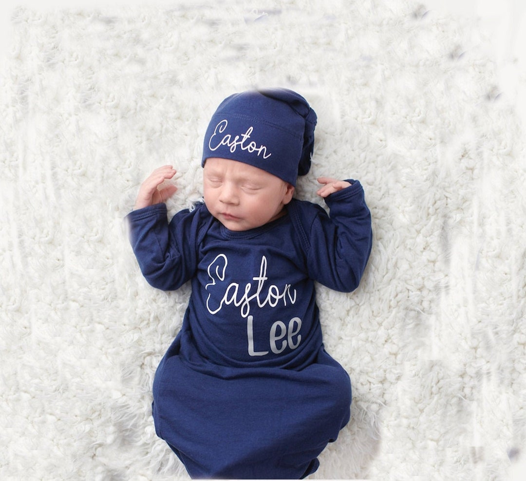 Newborn Boy Coming Home Outfit Baby Boy Clothes Personalize Baby Shower ...