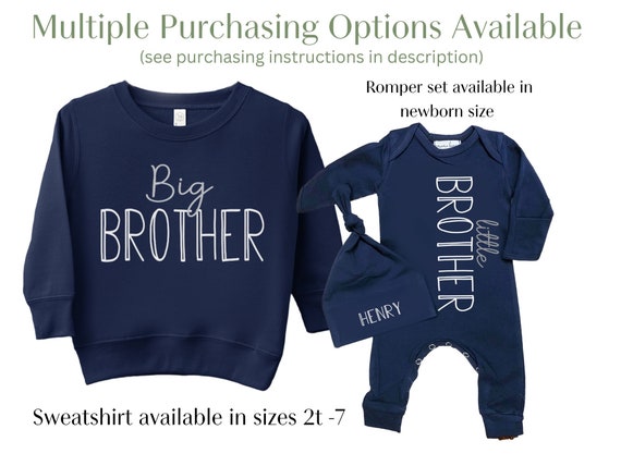Big Little Shirts for Siblings, Mom Dad Brother Sister Matching 