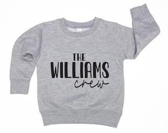 Personalized Matching Family Shirts for Mom, Dad, Sister, Brother, or Baby - Sibling Shirts or Sweatshirts - Assorted Colors & Sizes