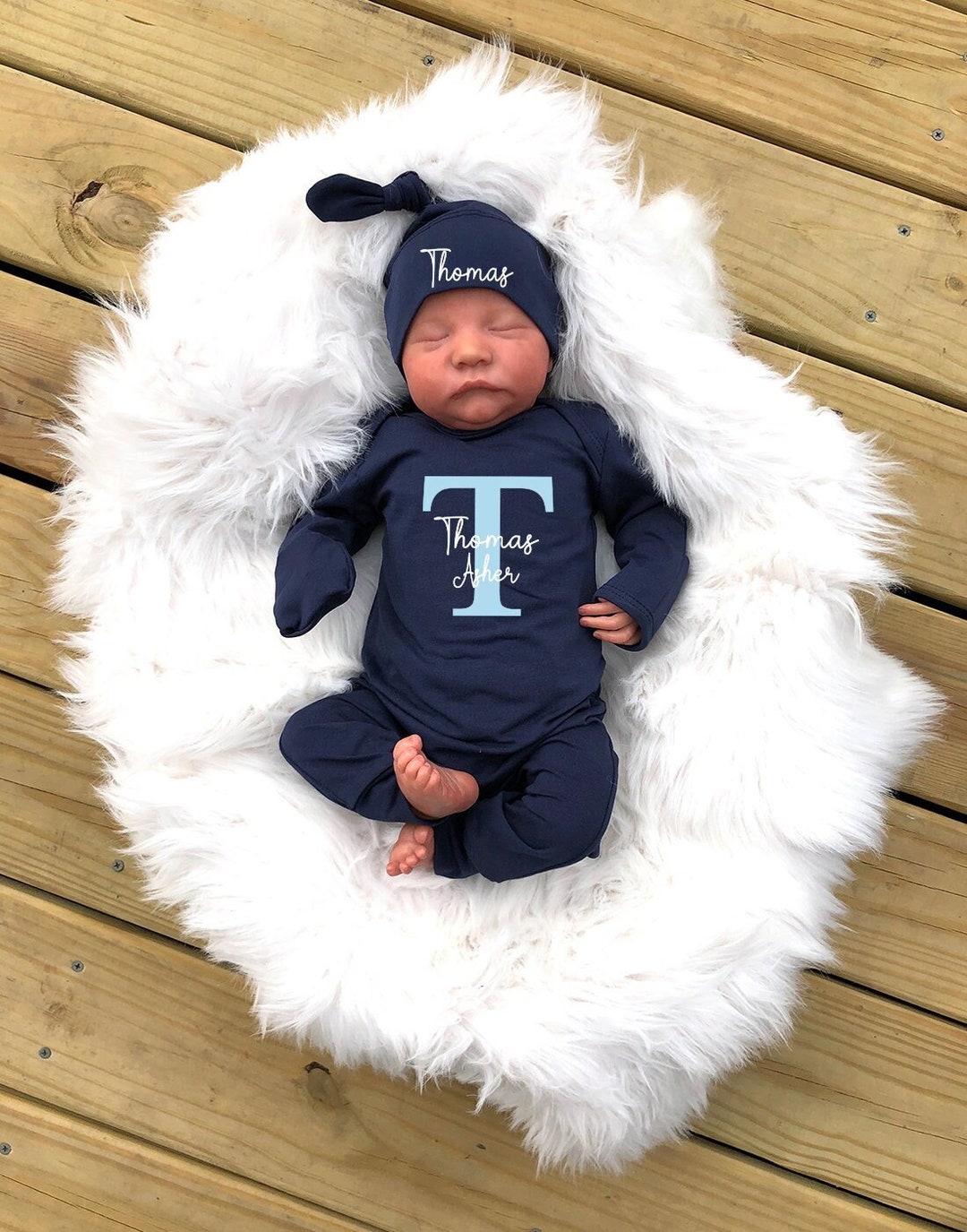 Newborn Boy Coming Home Outfit, Baby Boy Take Home Outfit, Newborn ...