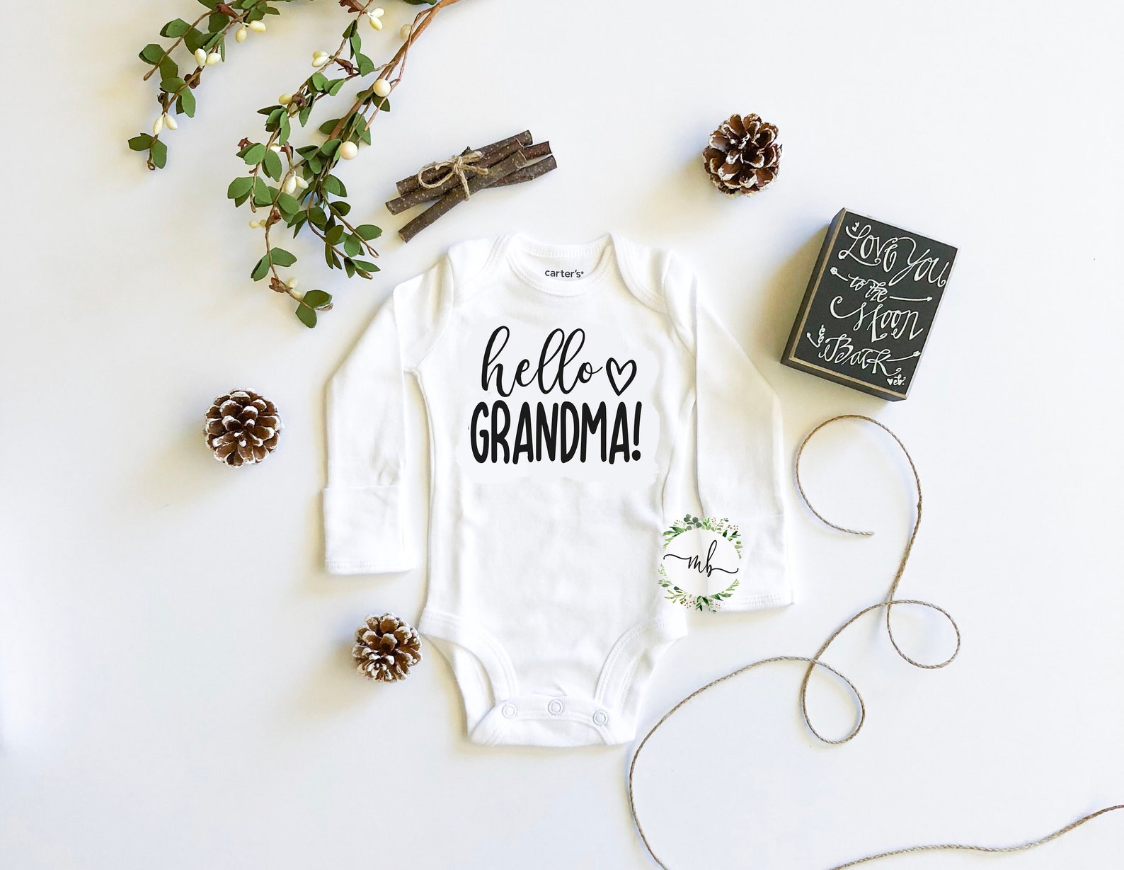 Pregnancy Announcement Grandma Baby Announcement Shirt to Etsy