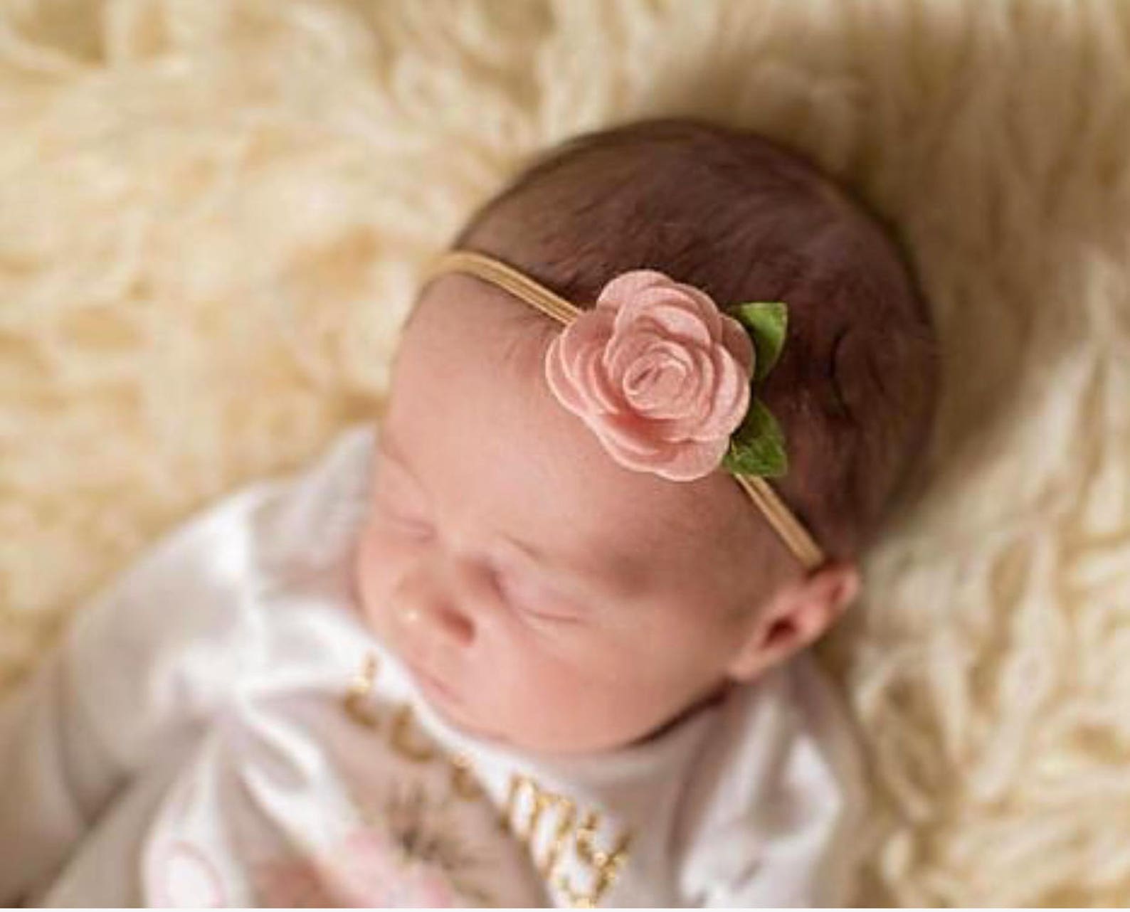 Newborn Girl Swaddle Blanket Headband Personalized Baby Etsy Canada