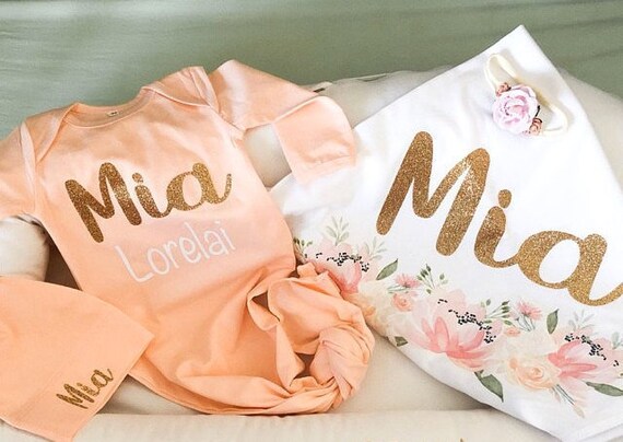 personalized baby coming home outfit