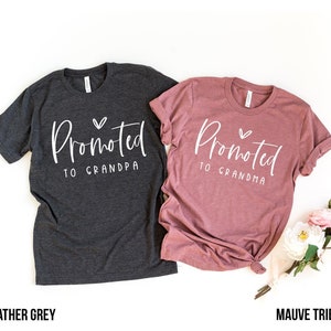 Promoted to Grandma/Grandpa Shirt: Pregnancy Announcement Gift