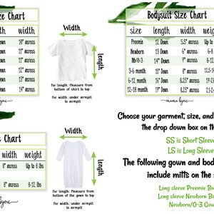 Pu&ograve; includere: Tabella delle taglie per abbigliamento per bambini, inclusi t-shirt, body e camicie. La tabella mostra le misure in pollici e il peso in libbre. La tabella include anche informazioni sulle lunghezze delle maniche, con SS che indica maniche corte e LS che indica maniche lunghe.