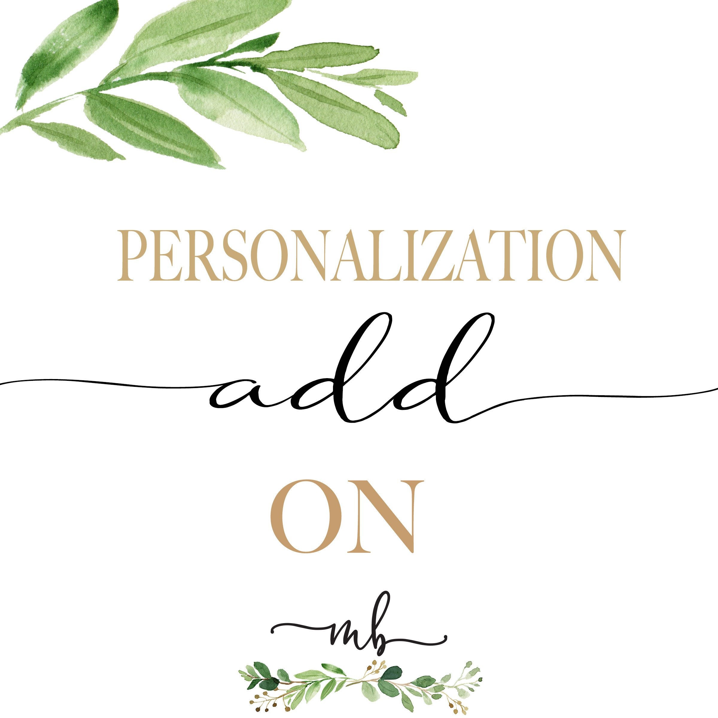 Mama Bijou Personalization Add On