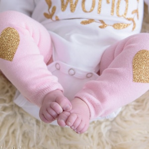 Newborn Girl Personalized Baby Girl Coming Home Outfit Baby Shower Gift Baby Girl Clothes Hello World Newborn Girl Outfit Clothing Baby Gift image 3