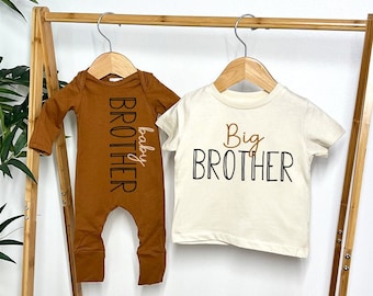 Baby Brother, Sister, Big Brother, Big Sister, Little Brother, Little Sister, Sibling Shirts, Tee Shirt or Romper Baby Coming Home Outfit