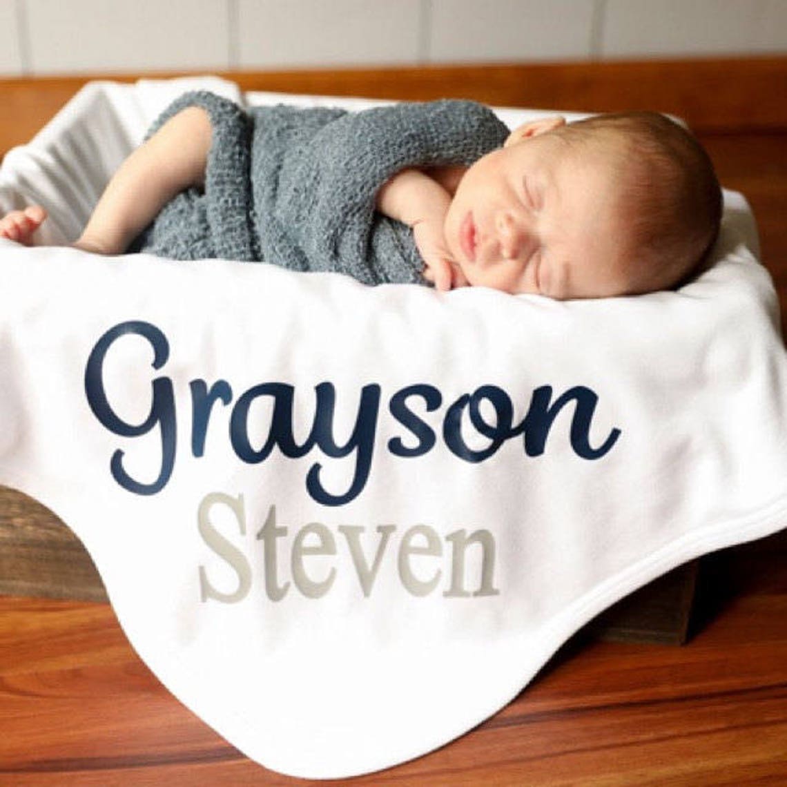 Personalized Baby Boy Blanket Personalized Newborn Blanket Etsy