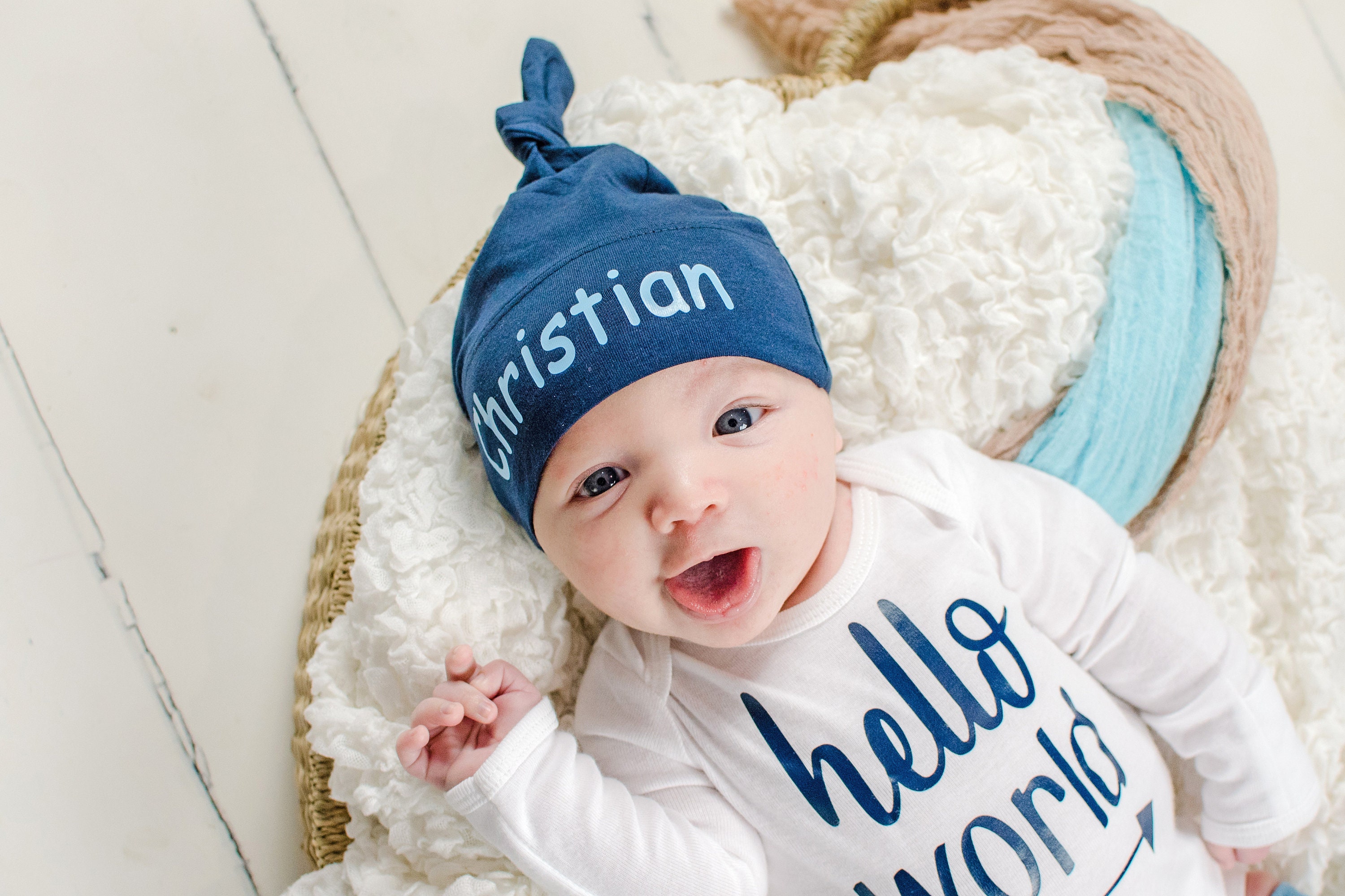 Newborn baby boy top coming home outfit winter