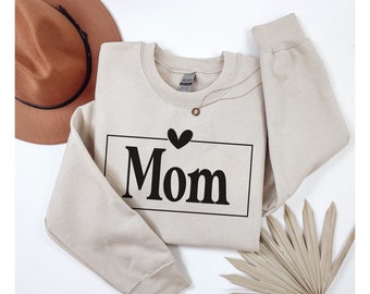 Mom Sweatshirt, Perfect Mothers Day or Fathers Day Gift For New Parents, Family Shirts For Parents and Siblings, Available in Variety Colors