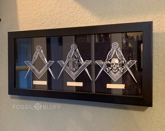 Square & Compass Shadowbox Tri Lux Collection